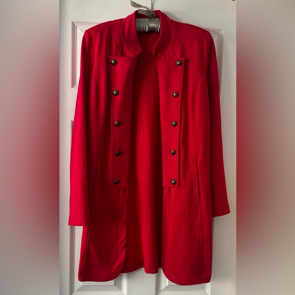 Tommy Hilfiger Red Band Military Style Coat Size XS